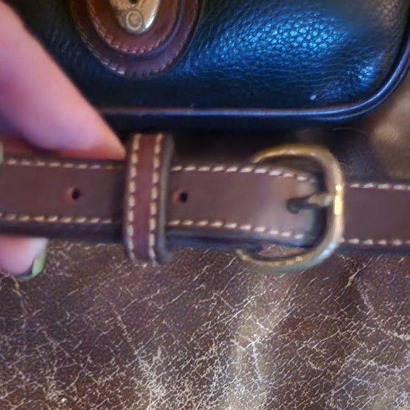 Vintage Coach Sheridan Crossbody 4JM-4224 Pebbled Navy Blue Made In Costa Rica - Picture 9 of 10